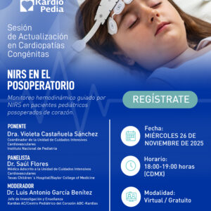 Sesión de Actualización en Cardiopatías Congénitas  NIRS en el Posoperatorio